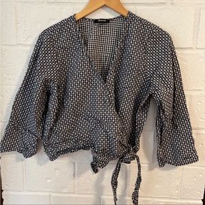Madewell wrap top xl